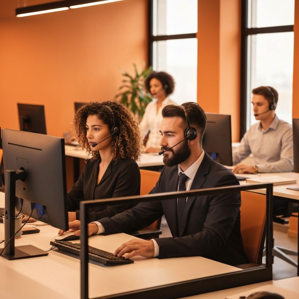 Professional customer service team